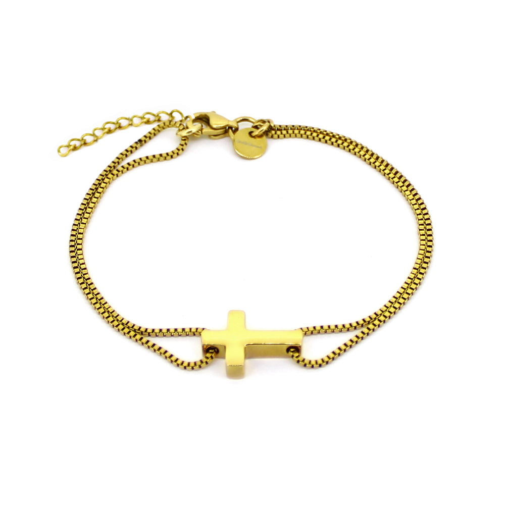 Pulsera de Cruz Acero Inoxidable
