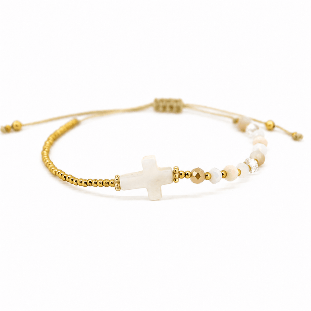 Pulsera Budoni Cruz Blanca - Castellamare