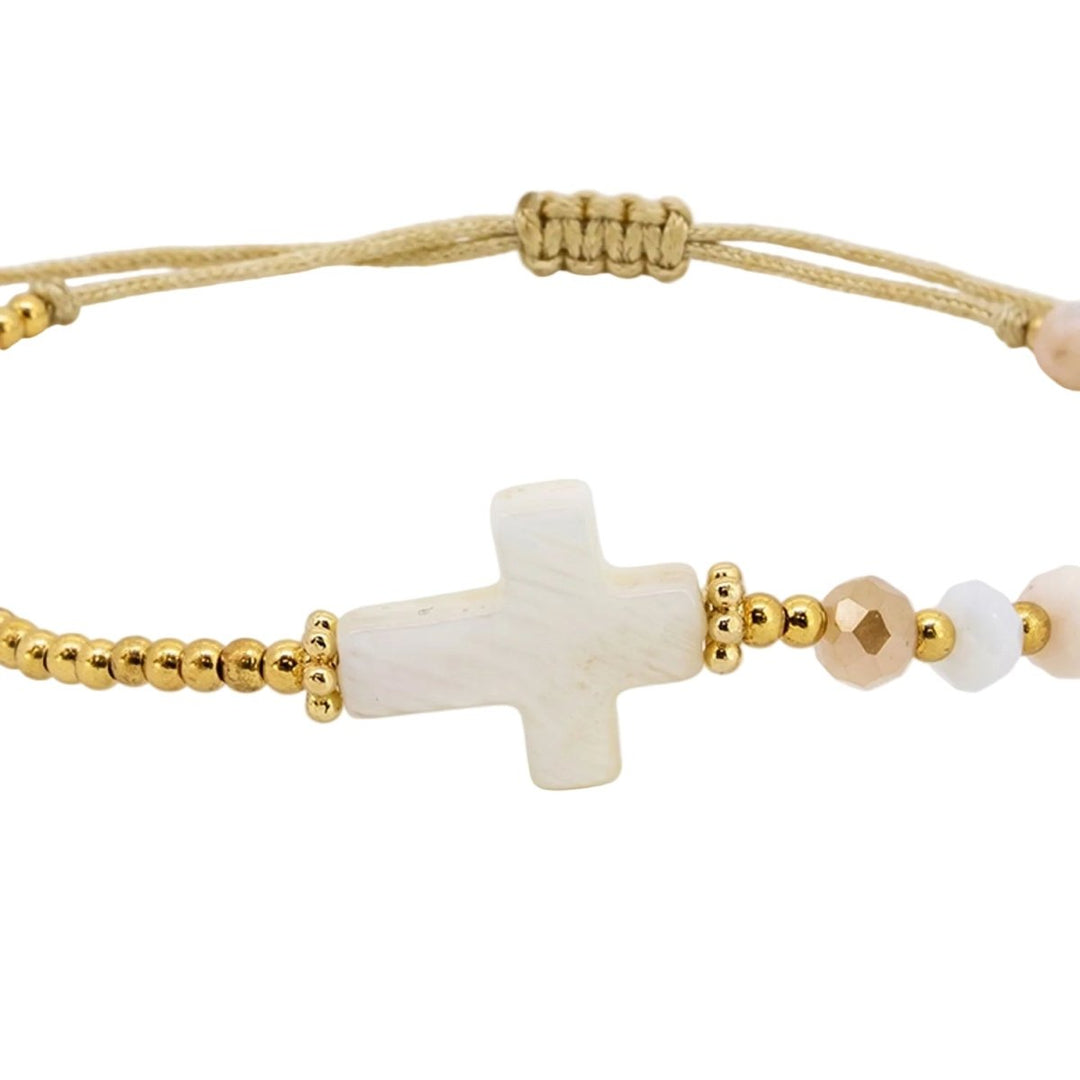 Pulsera Budoni Cruz Blanca - Castellamare