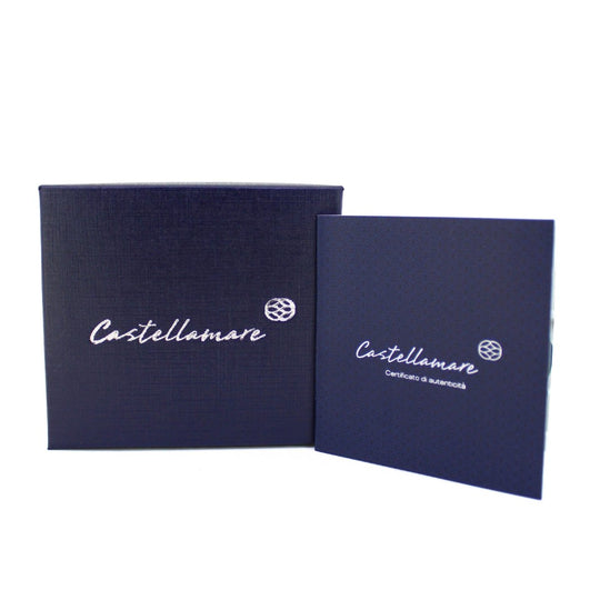 Pulsera Budoni Lava Cruz Plateada - Castellamare