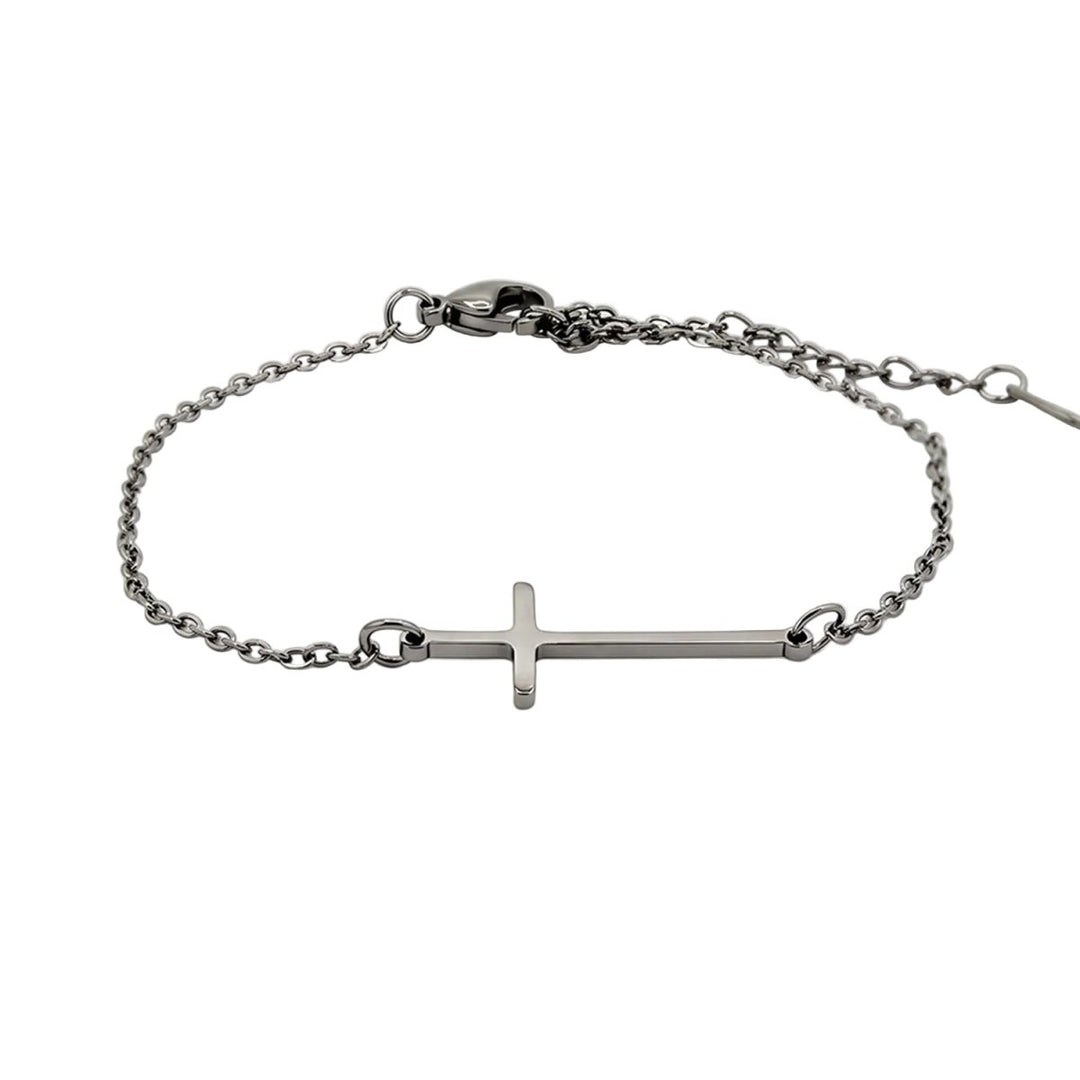 Pulsera Catena Cruz Plateada - Castellamare