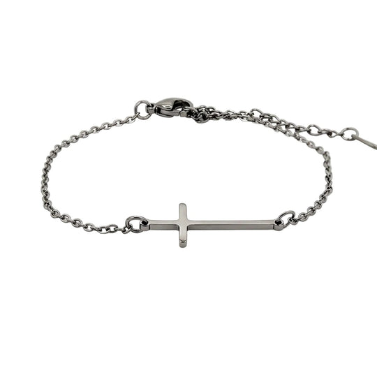 Pulsera Catena Cruz Plateada - Castellamare
