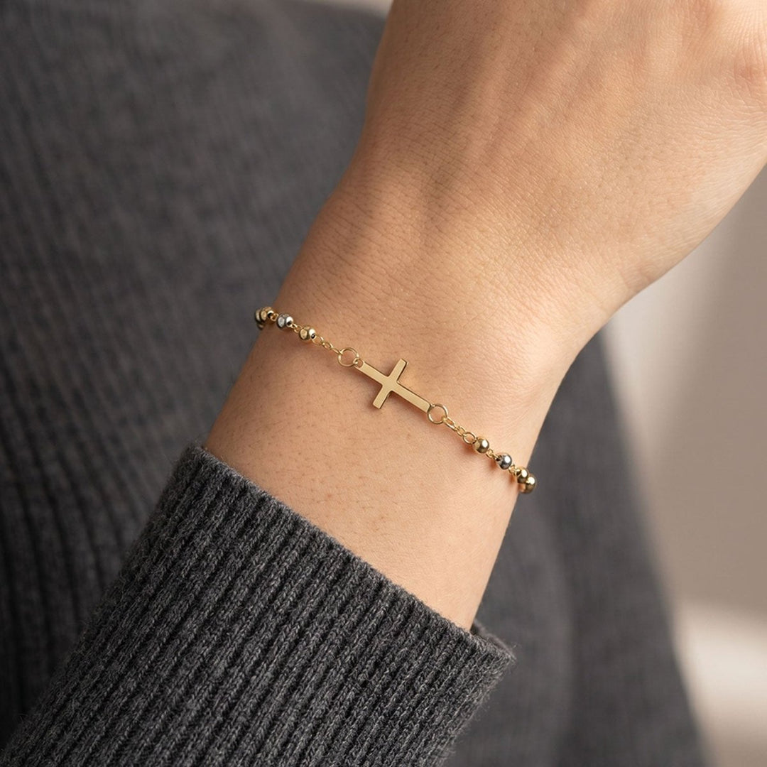 Pulsera Cruz Virgen Guadalupe - Castellamare