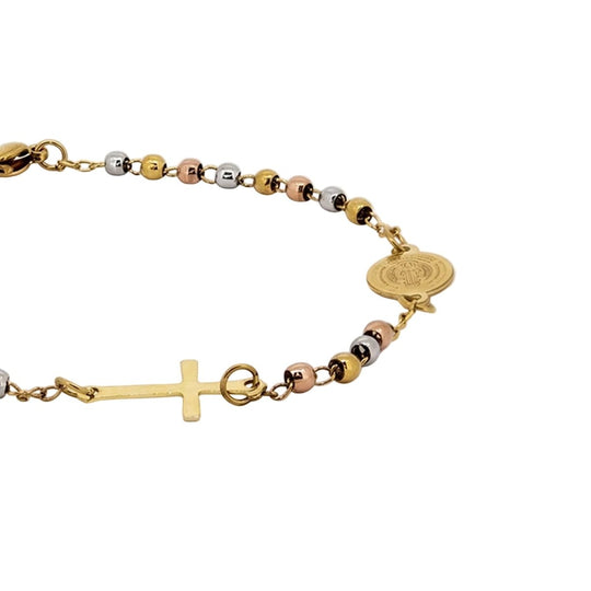 Pulsera Cruz Virgen Guadalupe - Castellamare