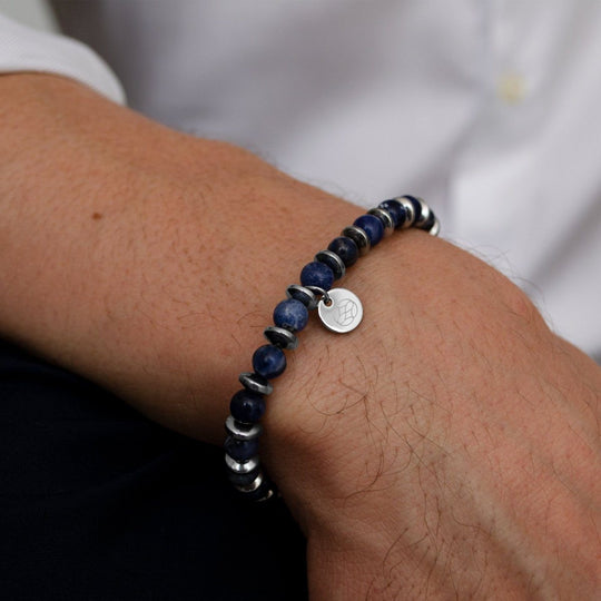 Pulsera - Budoni Sodalita 6 MM Hematita