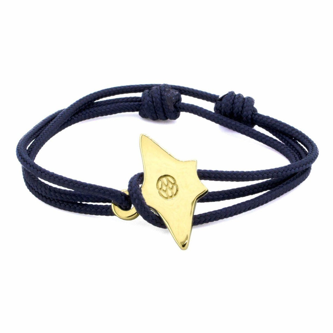 Pulsera - Mantarraya Navy Oro 14K