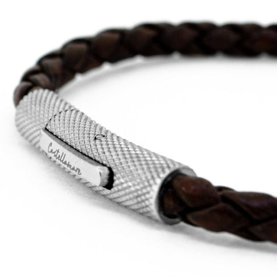 Pulsera - Numana Nappa Brown Acero Inoxidable