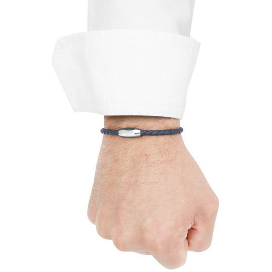 Pulsera - Numana Nappa Navy Stainless Steel