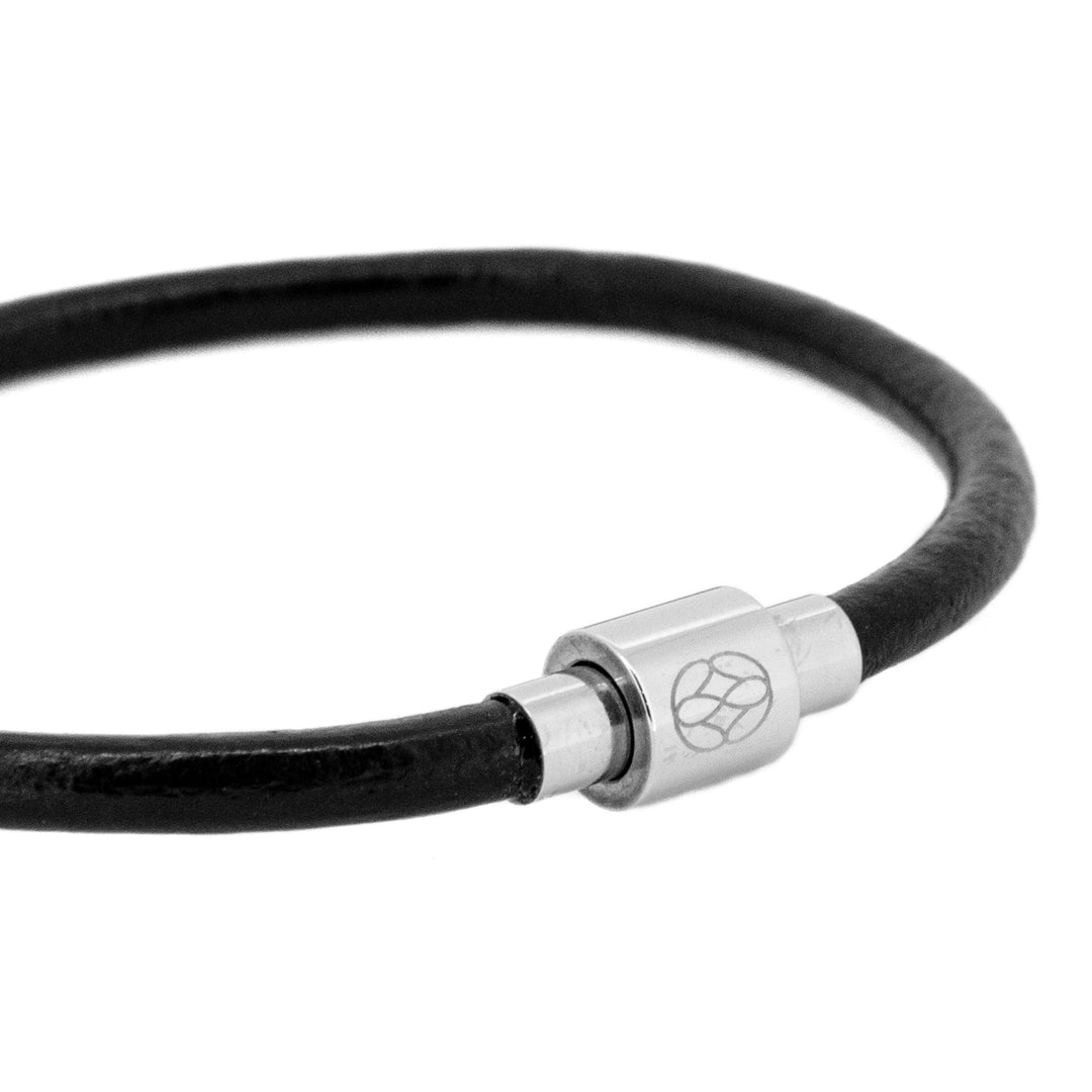 Pulsera - Numana Pelle Black Acero Inoxidable