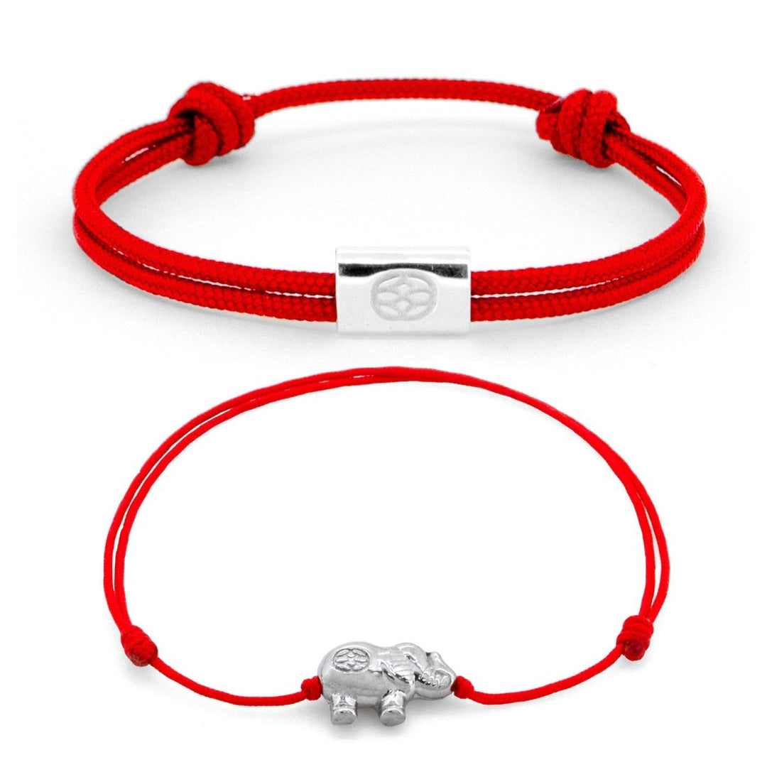 Set Amalfi Red | Elefante Plata .925 - Castellamare